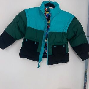 Lego Teal and Dark Green Puffer Jacket
